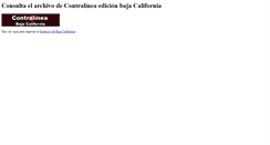 Desktop Screenshot of bcalifornia.contralinea.com.mx