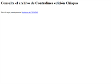 Tablet Screenshot of chiapas.contralinea.com.mx